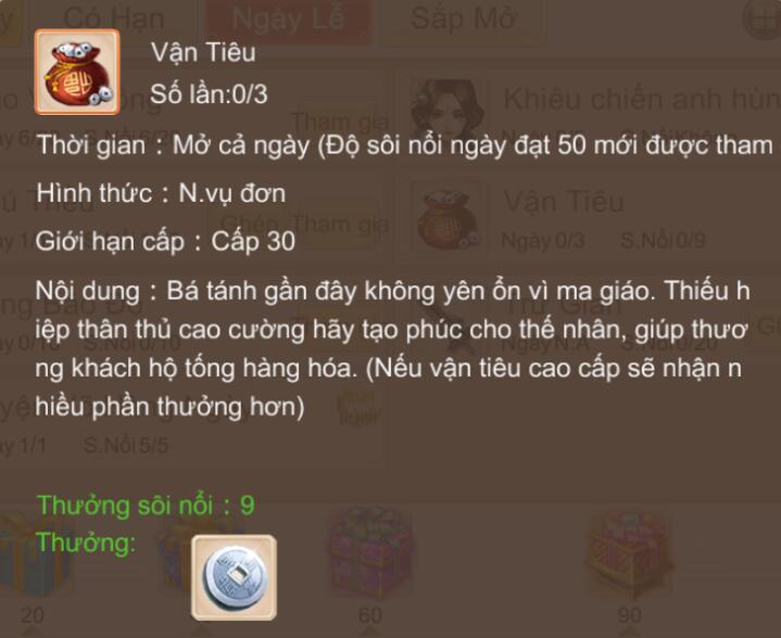 Hướng dẫn vận tiêu Kiếm Thế Truyền Kỳ Vantieu1