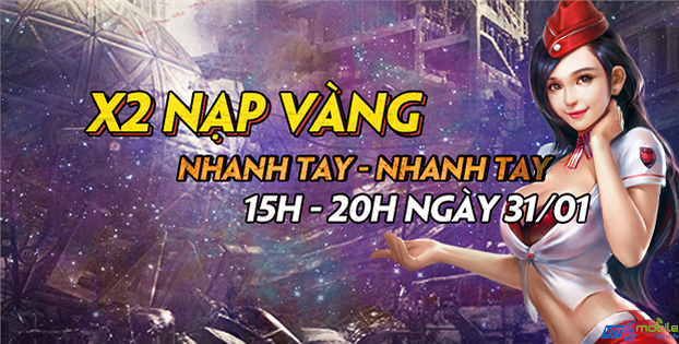 X2 NẠP VÀNG - CƠ HỘI NGÀN VÀNG